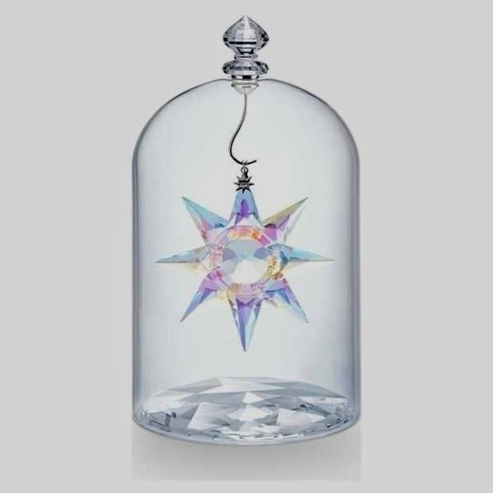 Stunning Swarovski Crystal Star 125th Anniversary Ornament with Glass Dome